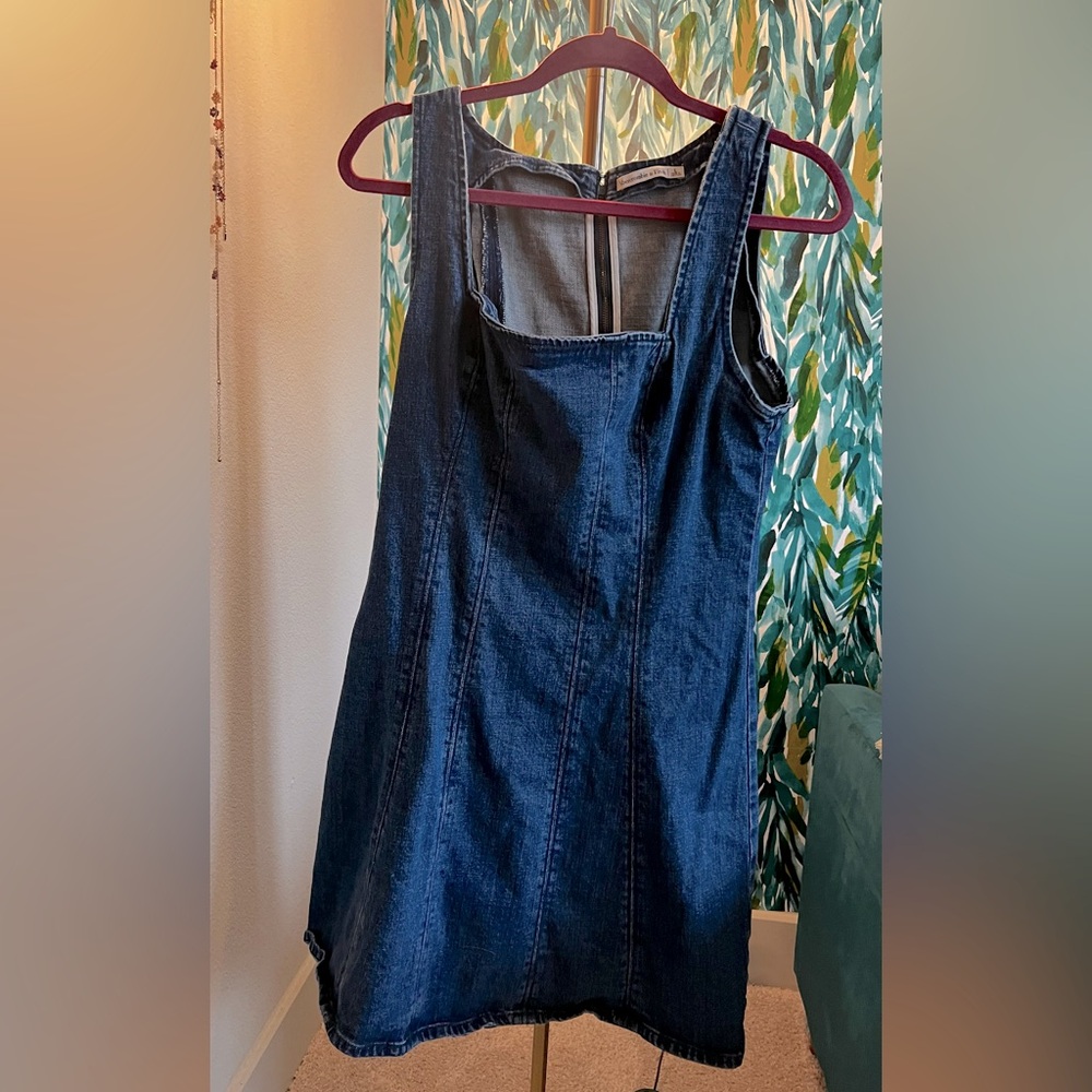 Abercrombie Denim A-Line Mini Dress Size L